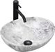 REA Sofia Stone Marble Opzetwastafel Steen Imitatie 41x34,5 cm