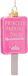 Vondels glazen kerstbal - bord 'princess parking only' 11cm roze