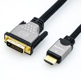 ROLINE 11.04.5872 - Kabel - 3 m - Zilver, Zwart