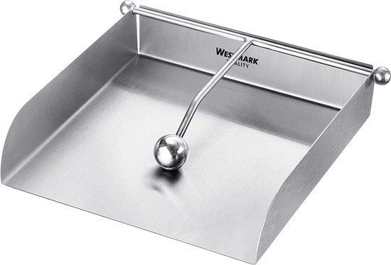 Westmark Servethouder, knikvrije opslag, met windbescherming, roestvrij staal, zilver