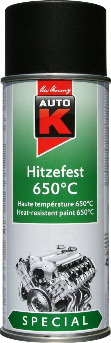 Auto-K Hittebestendig Zwart Spuitbus 400ml