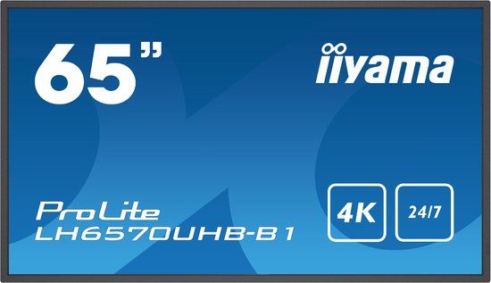 iiyama LH6570UHB-B1 - 65" 4K Ultra HD Digital Signage Display - Android 9.0