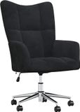 vidaXL Relaxstoel fluweel zwart