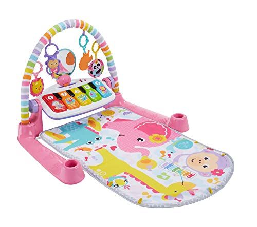 Fisher-Price Deluxe Kick & Play Piano Gym - Speelmat en activiteitenspeelgoed met verlichting, muziek en leerinhoud voor zuigelingen
