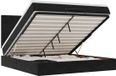 vidaXL lit coffre avec matelas 180x200cm velours noir