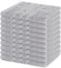 Lavea® Set de 10 Gant de toilette 30x30 cm | 100% Coton | Noir