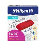 Pelikan RW 40 Vlakgum Kunststof Rood 40 stuk(s)