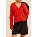 ICode Cardigan en maille rouge Taille : XXL