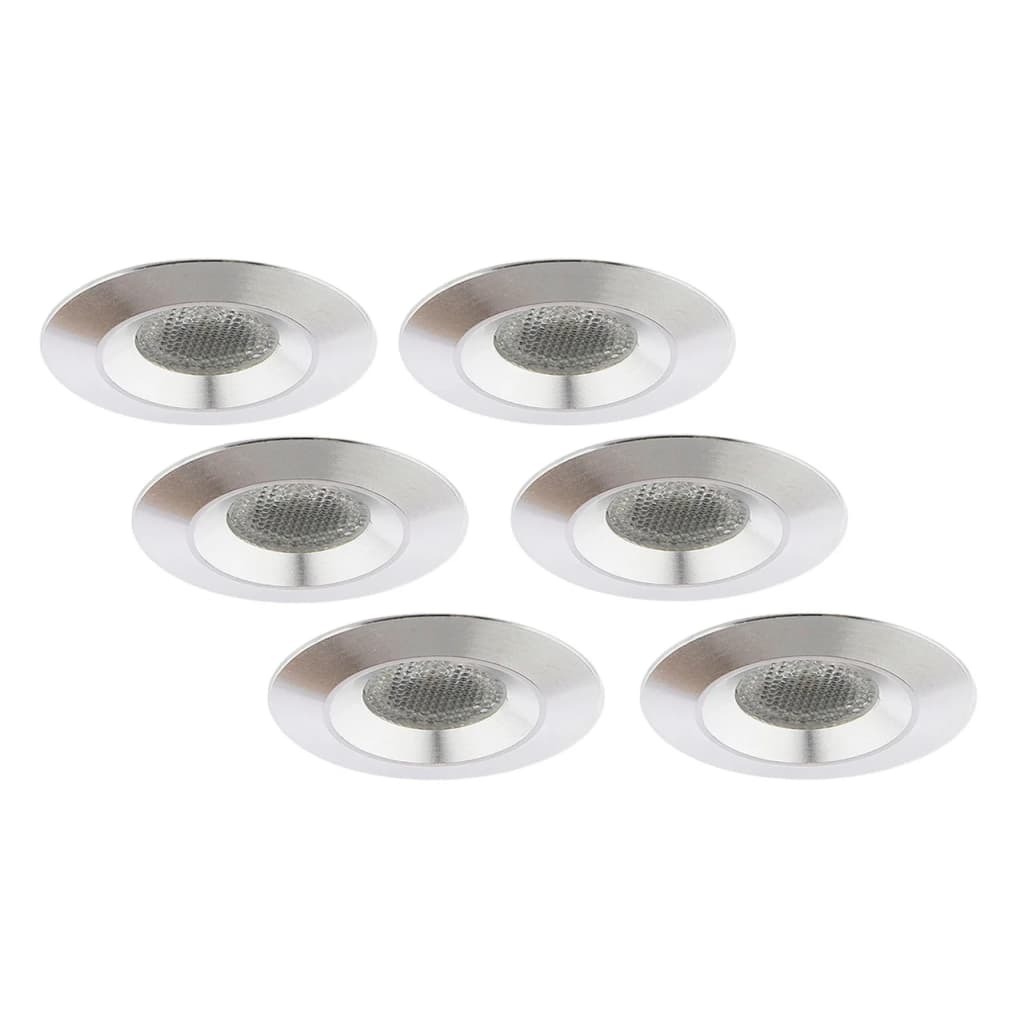 Groenovatie Inbouwspot LED 3W, Rond, Waterdicht IP54, Aluminium, Dimbaar, 6-Pack .