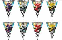 Merkloos / Sans marque Race/Formule 1 thema verjaardagsfeest slinger - 2x - 6 meter