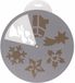 Decoris Kaemingk B.V. Kerst raamsjablonen 6 stuks Kerstplaatjes 30 cm - Raamdecoratie Kerst - Sneeuwspray sjabloon