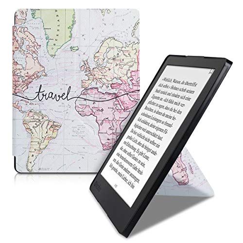 kwmobile hoes compatibel met Kobo Aura H2O Edition 2 - Hoesje voor ereader in zwart/meerkleurig