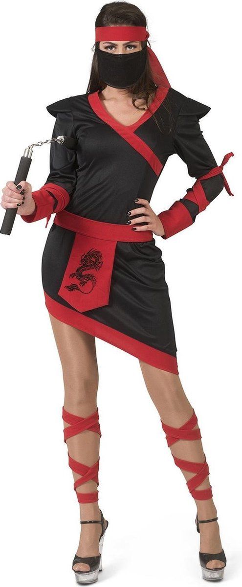 Funny Fashion Sexy Samurai Kostuum Nana - Maat 44/46 - Zwart