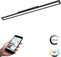 EGLO connect.z Salobrena-Z Smart Plafondlamp - 120 cm - Zwart/Wit - Dimbaar - Zigbee