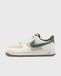 NIKE Air Force 1 Retro basketbal voor heren, Summit White Glacier Blue Mint Foam, 37.5 EU