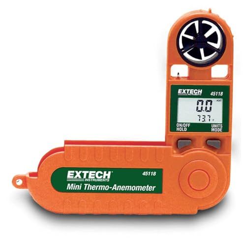 Extech 45118 Mini Waterdichte Thermo-Anemometer, Luchtsnelheid
