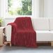vidaXL Plaid Bordeaux Rood 150 x 130 cm Fleece