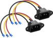 IEC C14 3-polige 10A 250V voedingsadapter met 3 draden voor huishoudelijke apparaten of doe-het-zelvers
