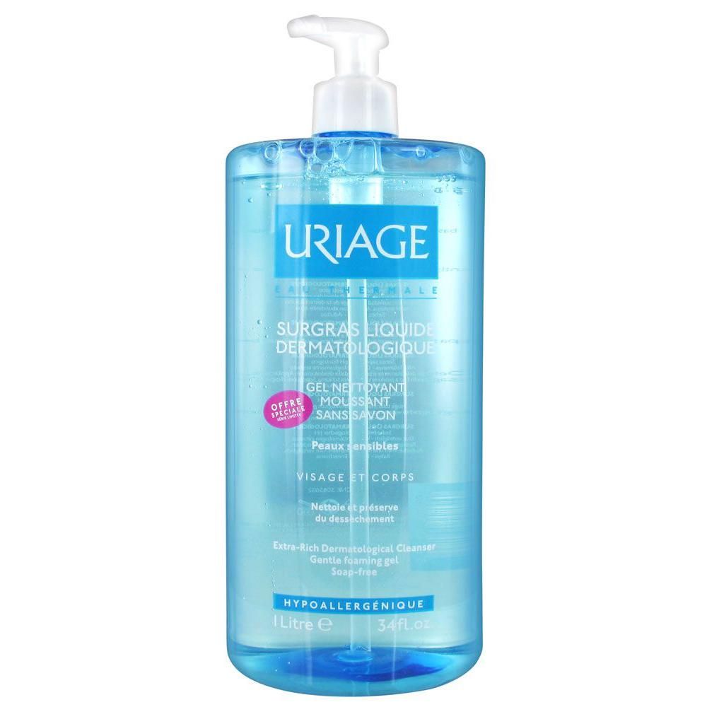 Uriage Dermatologische overvette reinigingsgel Wasgel 1 l