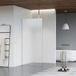 FortiFura Galeria inloopdouche - 70x200cm - ribbelglas - plafondarm - hoogglans chroom