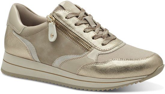 Jana Dames Sneaker Beige Goud 23774 499 H-breedte Maat: 39 EU