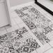 PETTI Artigiani Italiani - Tapijt voor de keuken, antislip, wasbaar, loper voor de keuken, 52 x 140 cm, design Vietri zwart, 100% Made in Italy