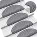 vidaXL Tapis d'escalier auto-adhésifs 15 pièces 65x21x4 cm Gris clair