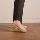 Manfield Dames Beige Suède Espadrilles Maat 36