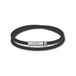 BOSS HBJ1580489M ARES Heren Armband - Gevlochten armband - Sieraad - Leer - Zwart - 5 mm breed - 19 cm lang