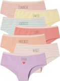 Vertbaudet Lot 7 gestreepte Hello Kitty shortjes voor meisjes rozen 116