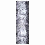 vidaXL Tapis de cuisine gris 150 x 45 cm velours