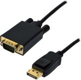 Mcl MC294-1.5M 1.5m Mini DisplayPort VGA (D-Sub) Zwart