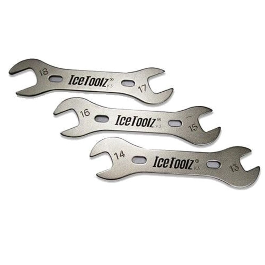 Icetoolz conussleutelset 13/14-15/16-17/18 mm 20 cm zilver/zwart