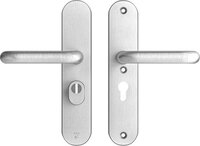 AXA Veiligheidsbeslag Oval Plus Aluminium geslepen Kruk-Kruk PC55 SKG***