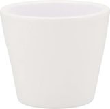 DK Design Bloempot/plantenpot - Vinci - wit mat - D10 x H12 cm