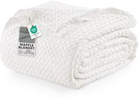 Utopia Bedding Katoenen Wafeldeken 300 GSM [Wit -274x228 cm ]