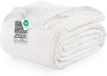 Utopia Bedding Katoenen Wafeldeken 300 GSM [Wit -274x228 cm ]