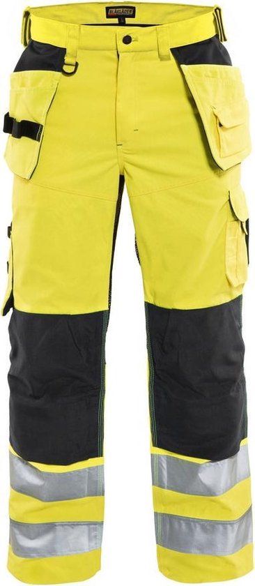 Blåkläder Werkbroek High Vis met ventilatie 1565-1811 - High Vis Geel/Zwart - Maat 60
