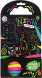 Creative Craft Group Kleurboek Dieren met 5 Neon Stiften, 40 Vellen