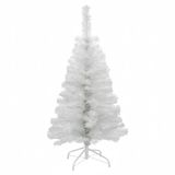 Spetebo Kunstkerstboom, 90 cm, wit, met metalen standaard