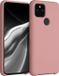 kwmobile telefoonhoesje geschikt voor Google Pixel 5 - Hoesje met siliconen coating - Smartphone case in winter roze