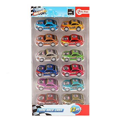 Toi Toys Turbo Racers racewagen meerkleurig 12 stuks