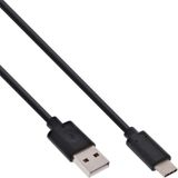 Inline USB-kabel - USB-C/USB-A - 1.5 m - Zwart