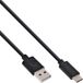 Inline USB-kabel - USB-C/USB-A - 1.5 m - Zwart