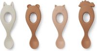 Liewood Livia Cuillère Lot de 4 Rose mix