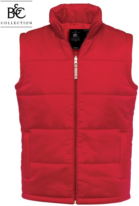 B&C Collection Heren Bodywarmer Maat L Kleur Rood