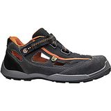 Base Protection Aerobic Esd veiligheidsschoenen voor mannen en vrouwen, grijs en oranje, maat 37