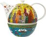 Goebel - James Rizzi | Theepot met warmer My New York City Sunset | Porselein - theekan - 1,2L