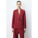 Grace & Mila double breasted blazer - donkerrood