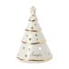 Lexington Photophore Sapin de Noël Blanc-or, 16,5 cm